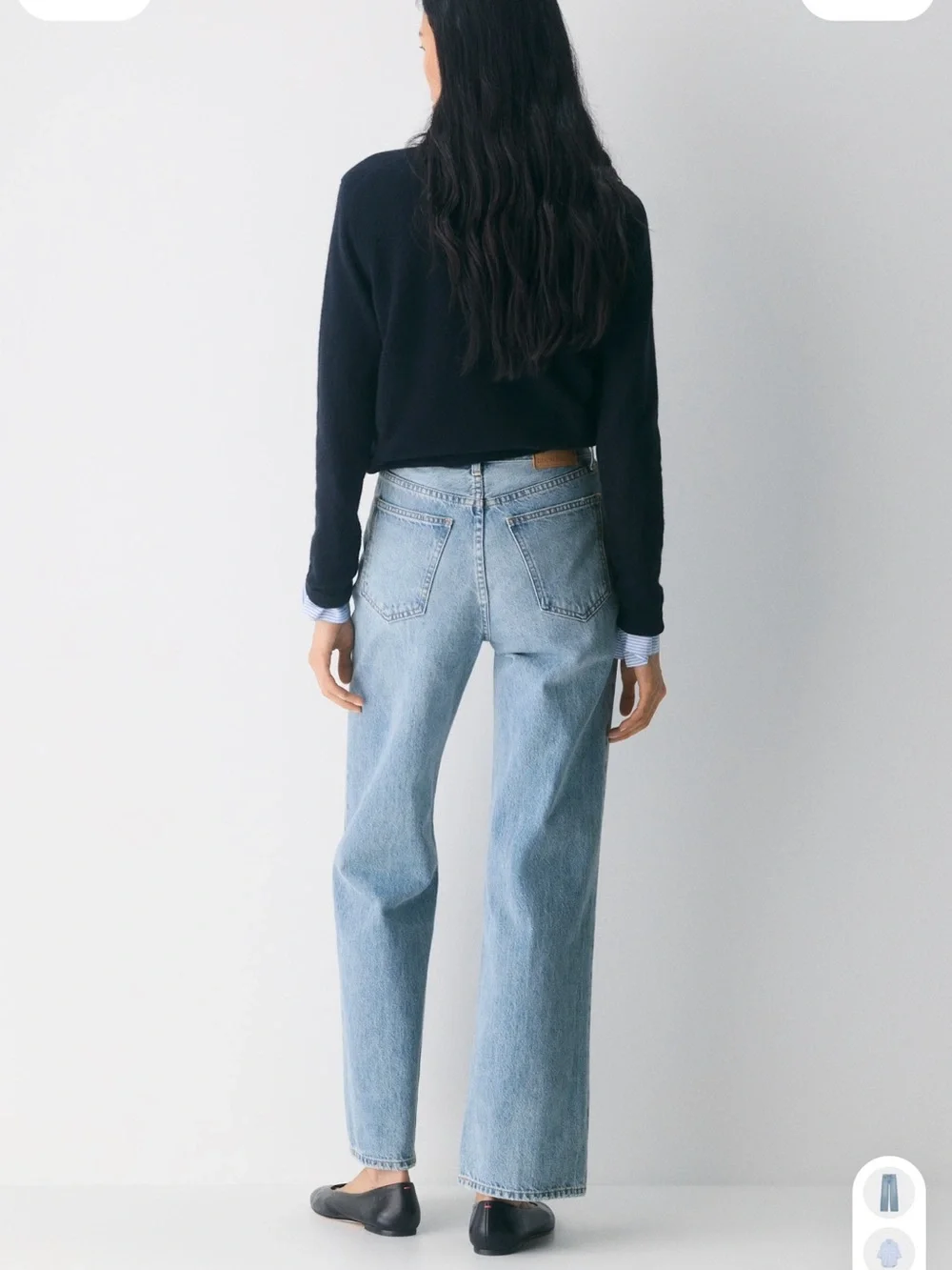 Denim Forum Farrah High-Rise Wide Leg Jeans - Picture 3 of 12
